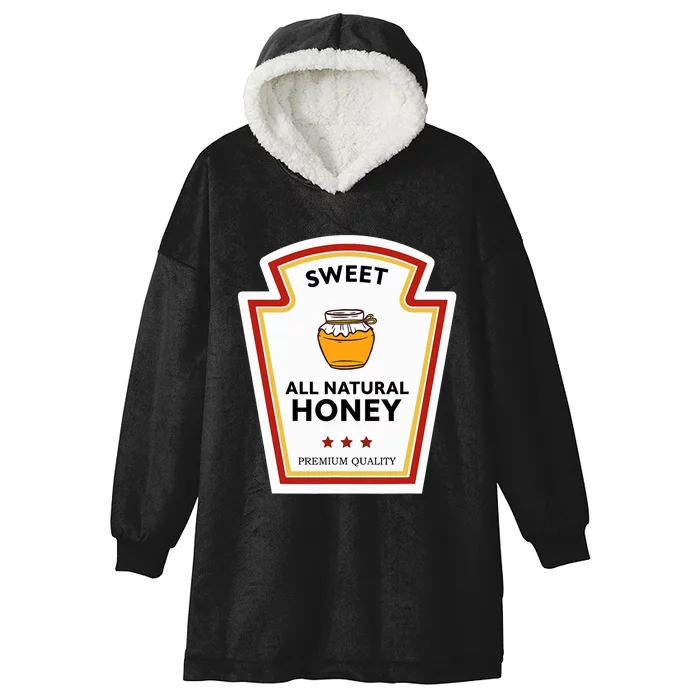 Sweet All Natural Honey Condiment Group Costume Hooded Wearable Blanket