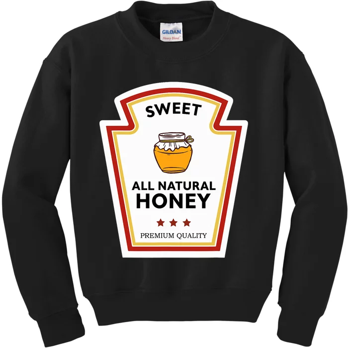 Sweet All Natural Honey Condiment Group Costume Kids Sweatshirt