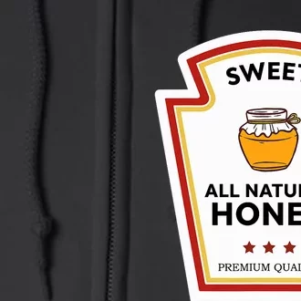 Sweet All Natural Honey Condiment Group Costume Full Zip Hoodie