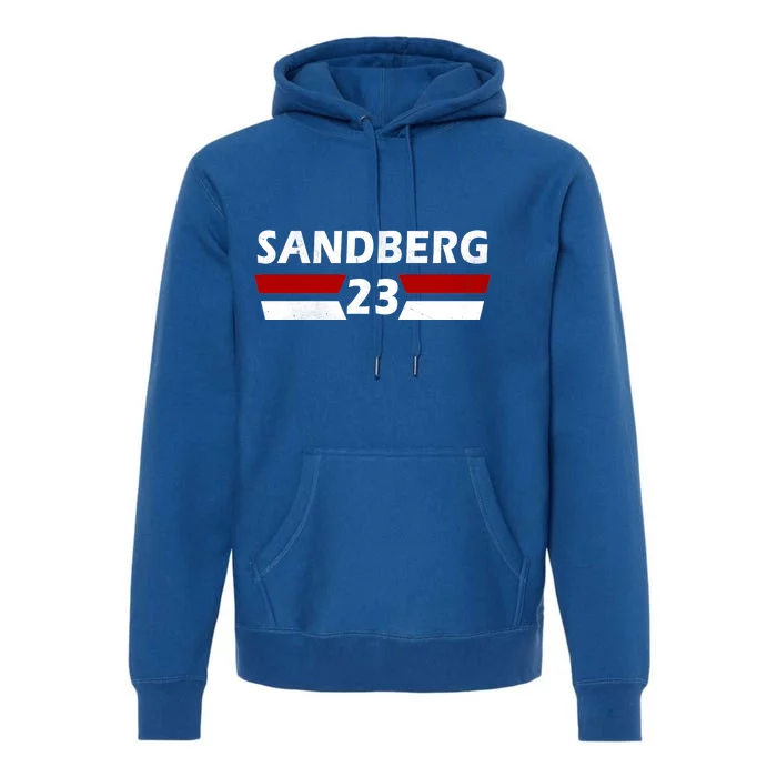 Sandberg 23 Vintage Baseball Premium Hoodie