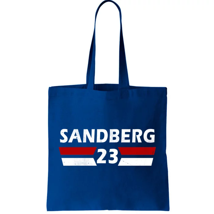 Sandberg 23 Vintage Baseball Tote Bag