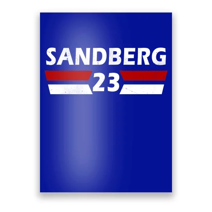 Sandberg 23 Vintage Baseball Poster