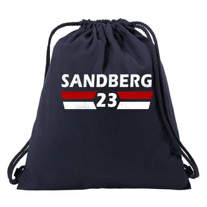 Sandberg 23 Vintage Baseball Drawstring Bag