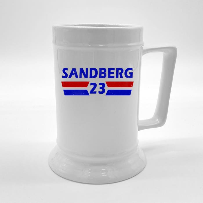 Sandberg 23 Vintage Baseball Front & Back Beer Stein