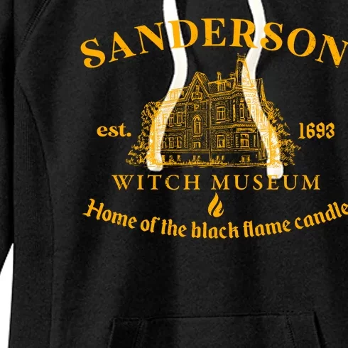 Sanderson Witch Museum Home Of The Black Flame Candle Women's Fleece Hoodie