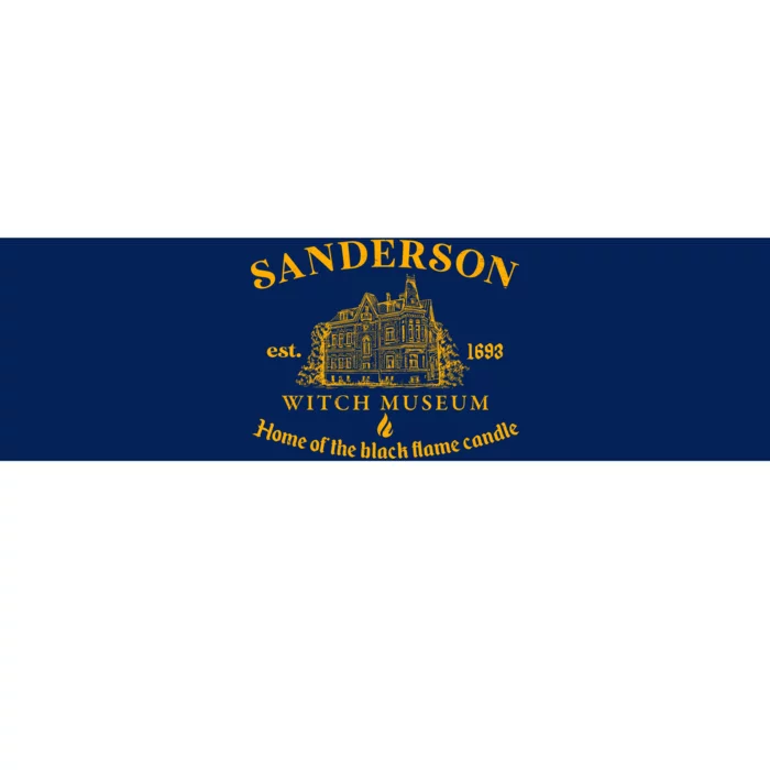 Sanderson Witch Museum Home Of The Black Flame Candle Bumper Sticker