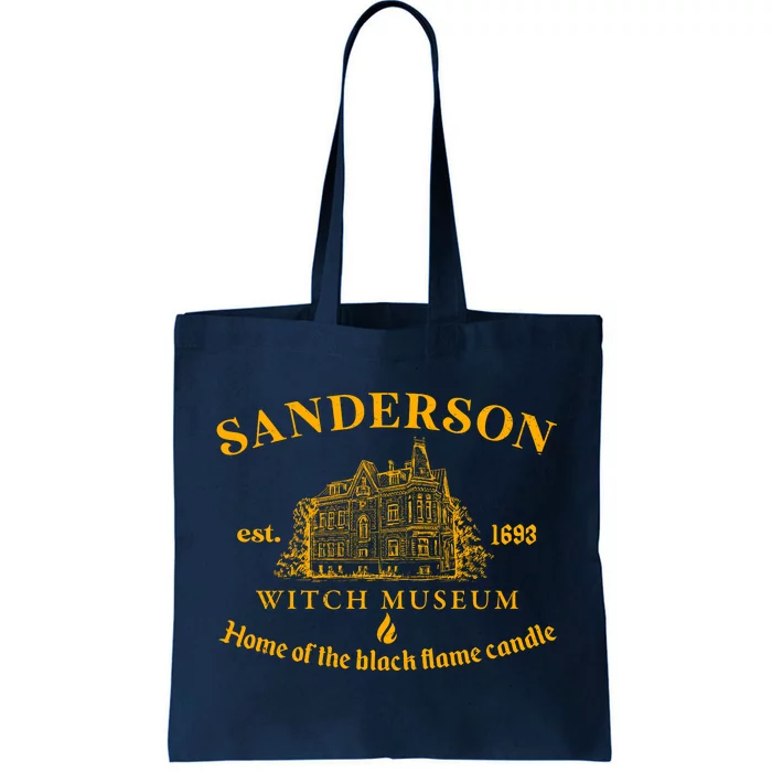 Sanderson Witch Museum Home Of The Black Flame Candle Tote Bag