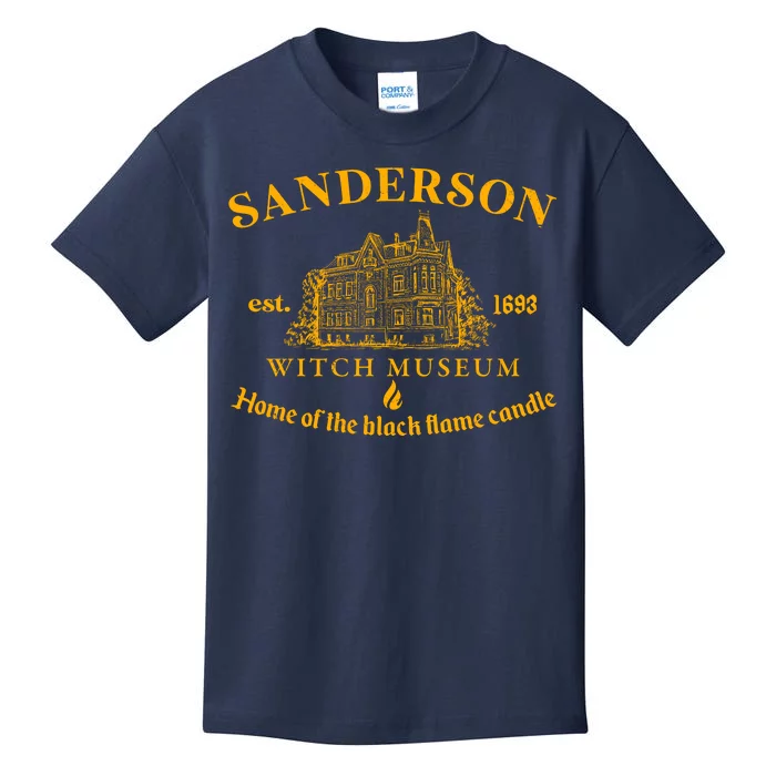 Sanderson Witch Museum Home Of The Black Flame Candle Kids T-Shirt