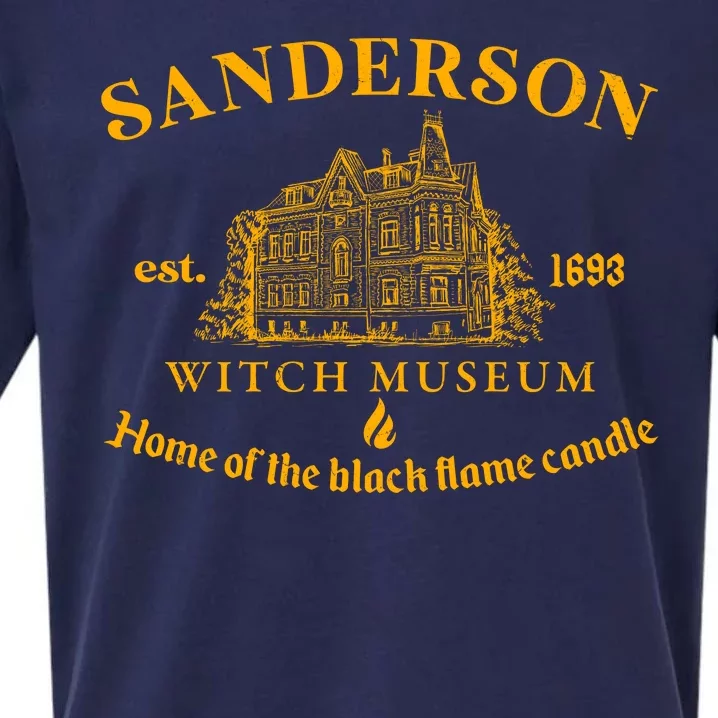 Sanderson Witch Museum Home Of The Black Flame Candle Sueded Cloud Jersey T-Shirt