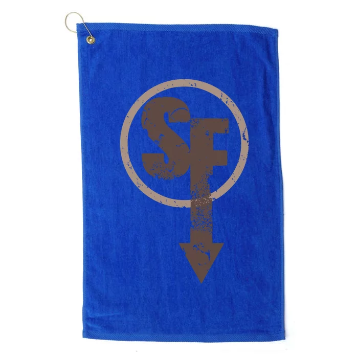 Sanity's Fall Larry Logo Platinum Collection Golf Towel