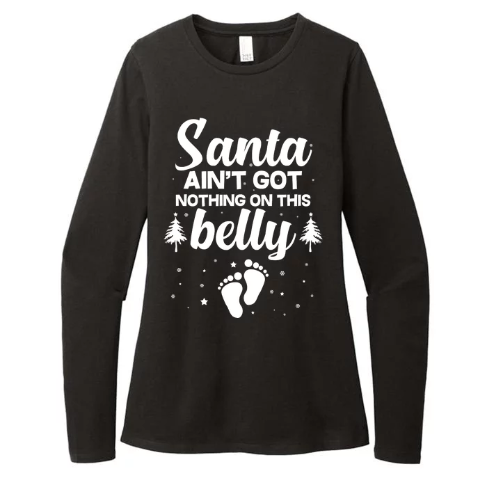 Santa Ain't Got Nothing On This Belly Womens CVC Long Sleeve Shirt