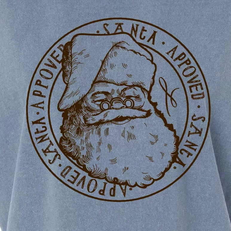 Santa Approved Stamp Garment-Dyed Women's Muscle Tee