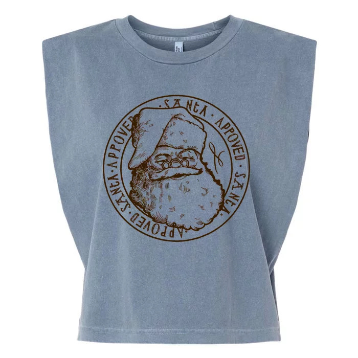 Santa Approved Stamp Garment-Dyed Women's Muscle Tee