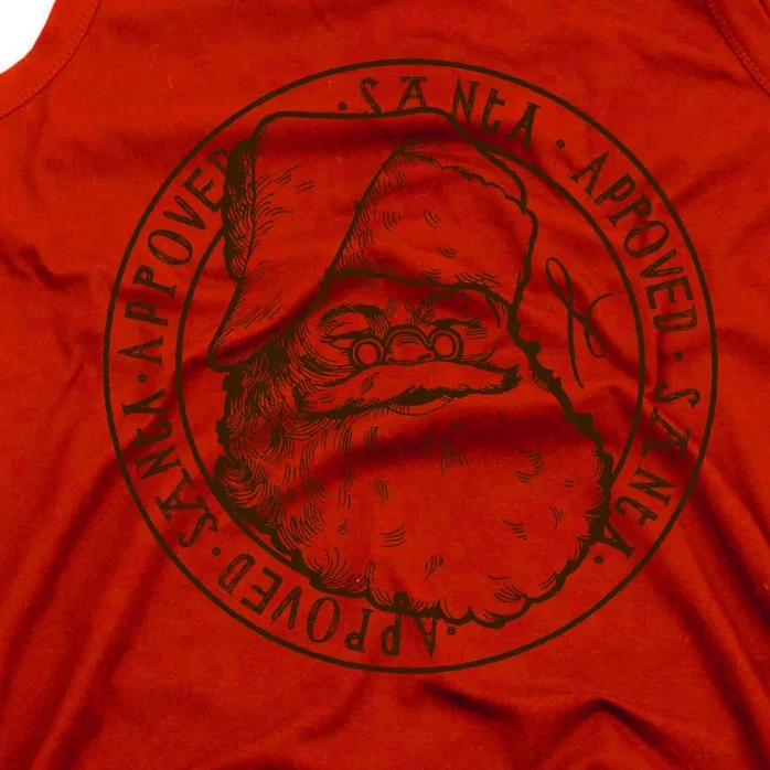 Santa Approved Stamp Tank Top