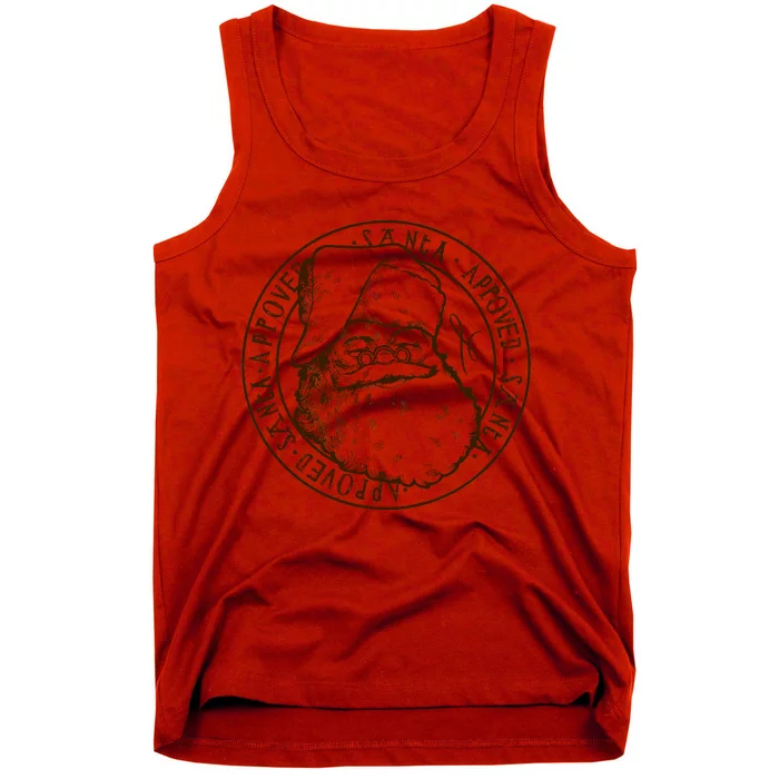 Santa Approved Stamp Tank Top