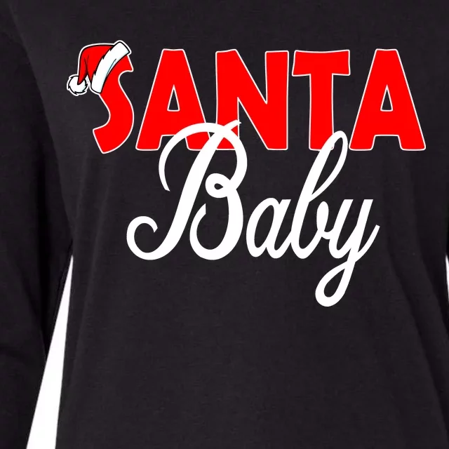 Santa Baby Womens Cotton Relaxed Long Sleeve T-Shirt