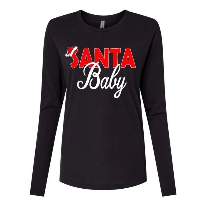 Santa Baby Womens Cotton Relaxed Long Sleeve T-Shirt