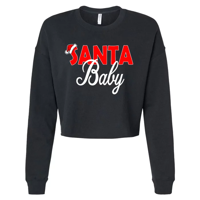 Santa Baby Cropped Pullover Crew