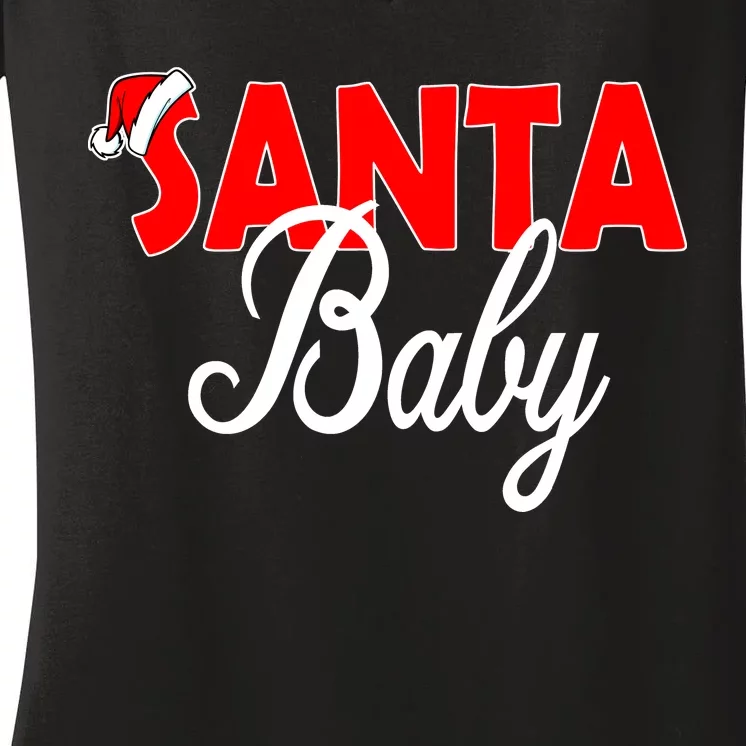 Santa Baby Women's V-Neck T-Shirt