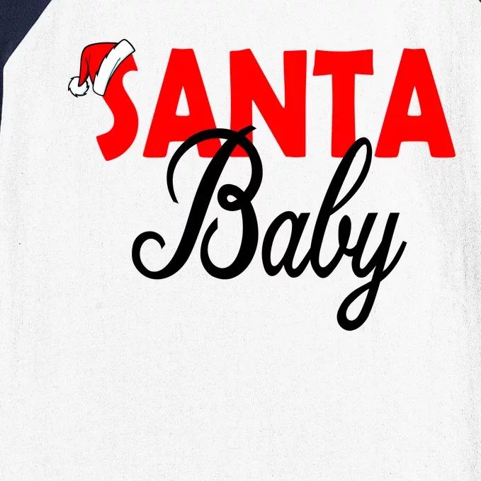 Santa Baby Baseball Sleeve Shirt