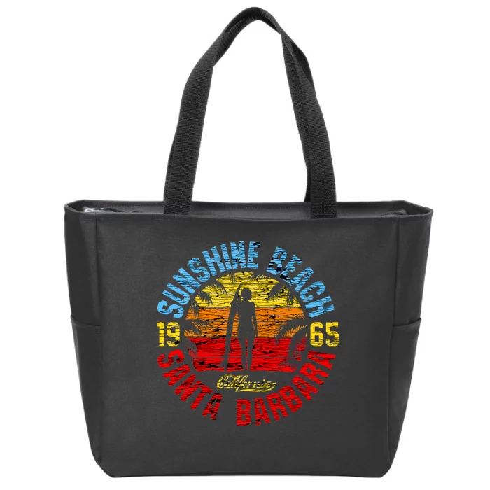 Santa Barbara California Zip Tote Bag