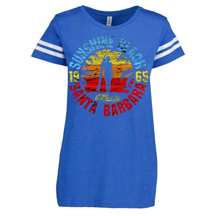 Santa Barbara California Enza Ladies Jersey Football T-Shirt