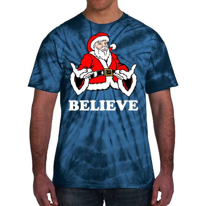 Santa Believe Tie-Dye T-Shirt