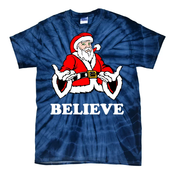 Santa Believe Tie-Dye T-Shirt