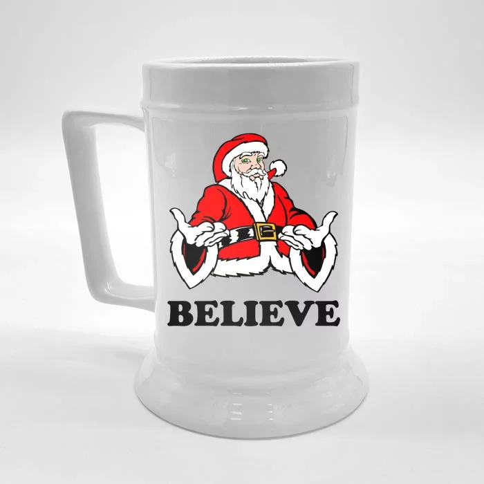 Santa Believe Front & Back Beer Stein