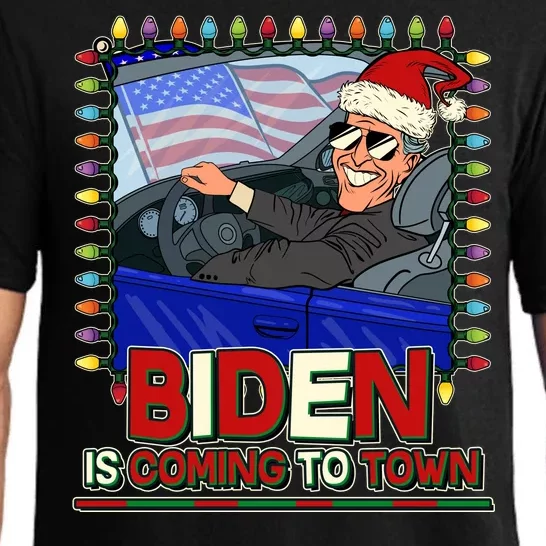 Santa Biden Is Coming To Town Christmas Pajama Set