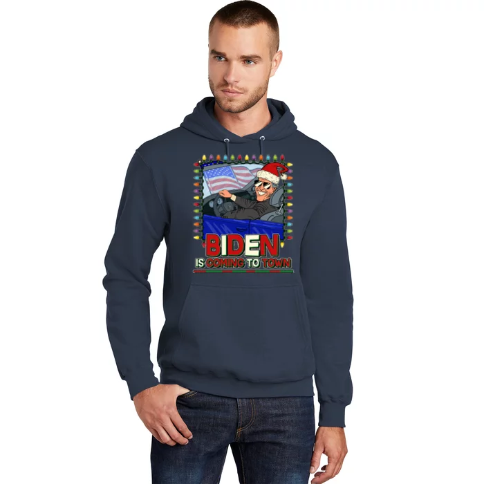 Santa Biden Is Coming To Town Christmas Hoodie