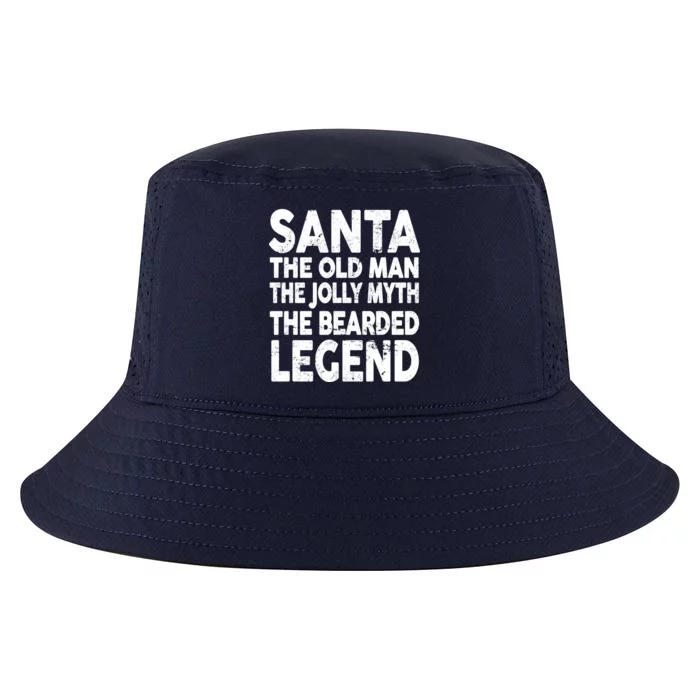 Santa Christmas The Old Man Jolly Myth Bearded Legend Cool Comfort Performance Bucket Hat