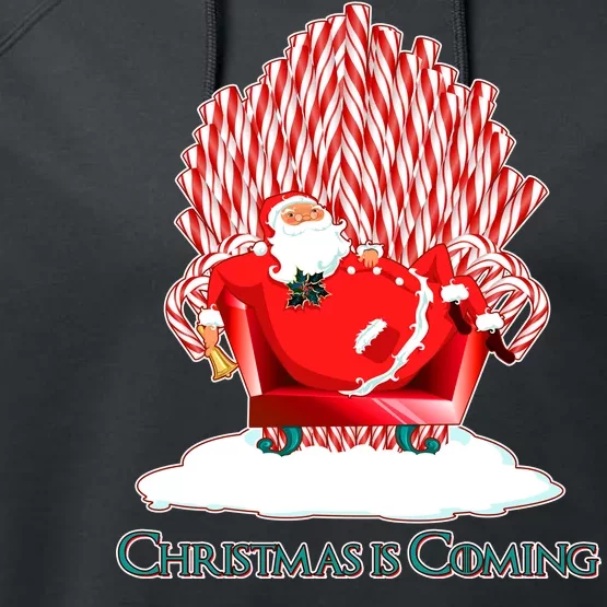 Santa Claus Christmas Is Coming GOT Performance Fleece Hoodie