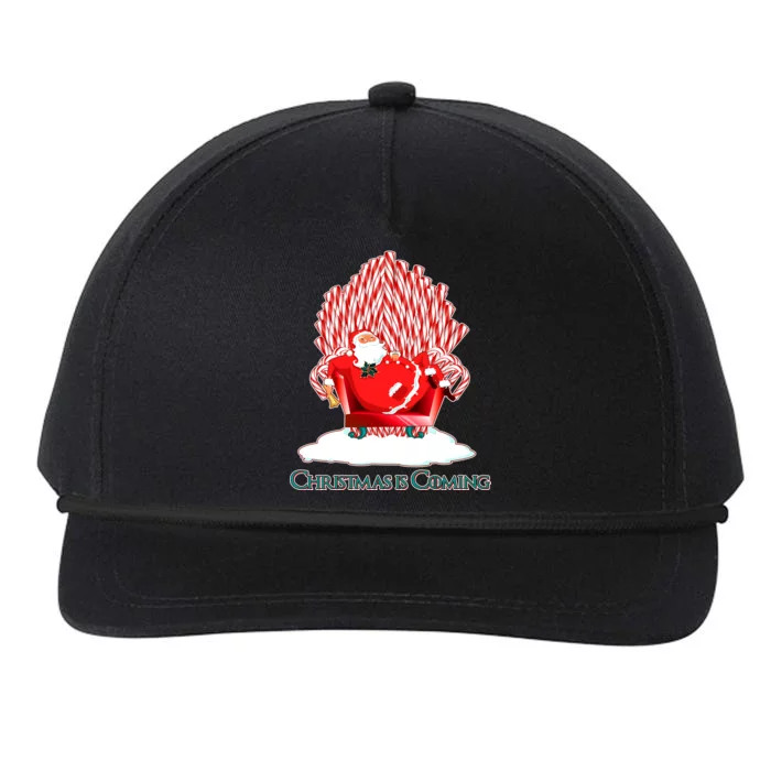 Santa Claus Christmas Is Coming GOT Snapback Five-Panel Rope Hat