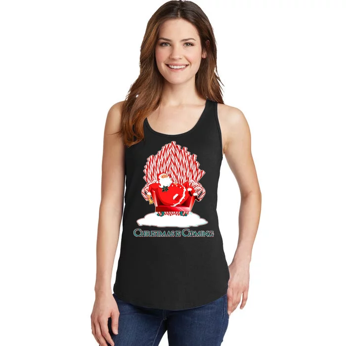 Santa Claus Christmas Is Coming GOT Ladies Essential Tank