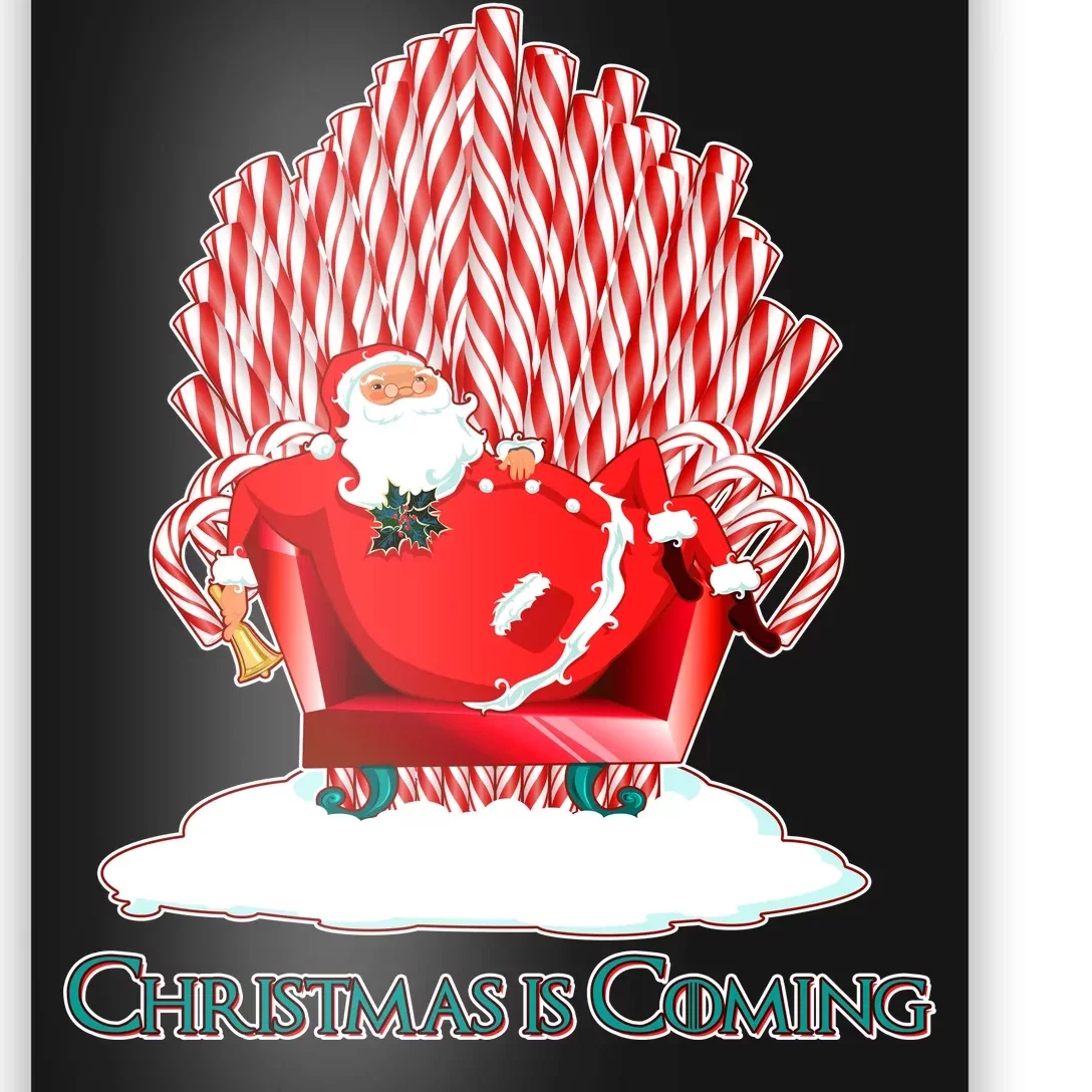 Santa Claus Christmas Is Coming GOT Poster