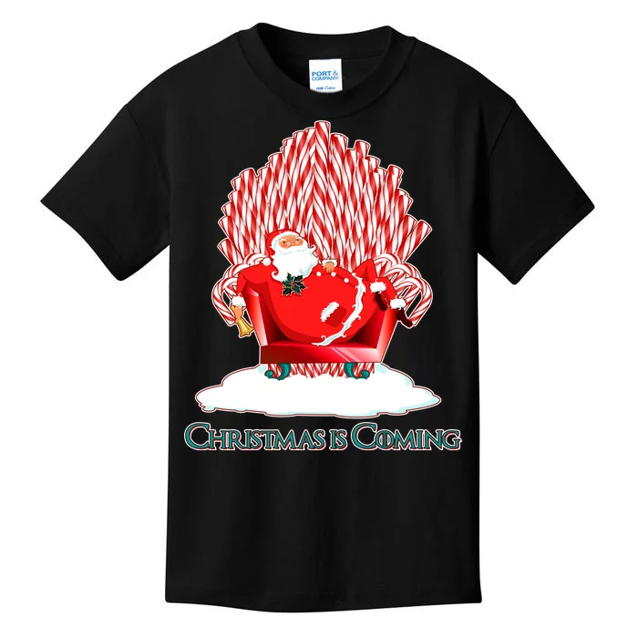 Santa Claus Christmas Is Coming GOT Kids T-Shirt