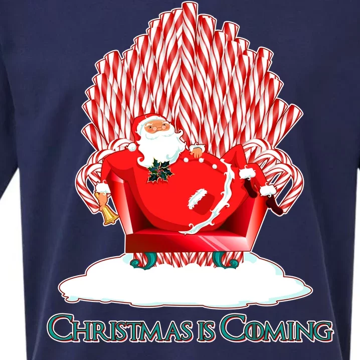 Santa Claus Christmas Is Coming GOT Sueded Cloud Jersey T-Shirt