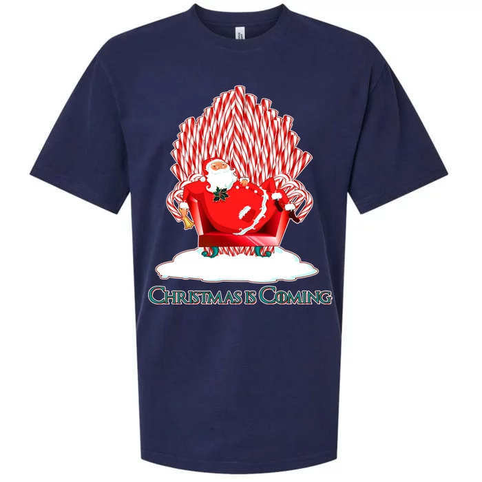 Santa Claus Christmas Is Coming GOT Sueded Cloud Jersey T-Shirt