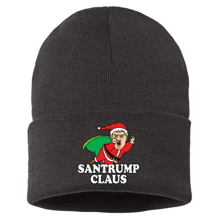 Santa Claus Donald Trump Santatrump Sustainable Knit Beanie