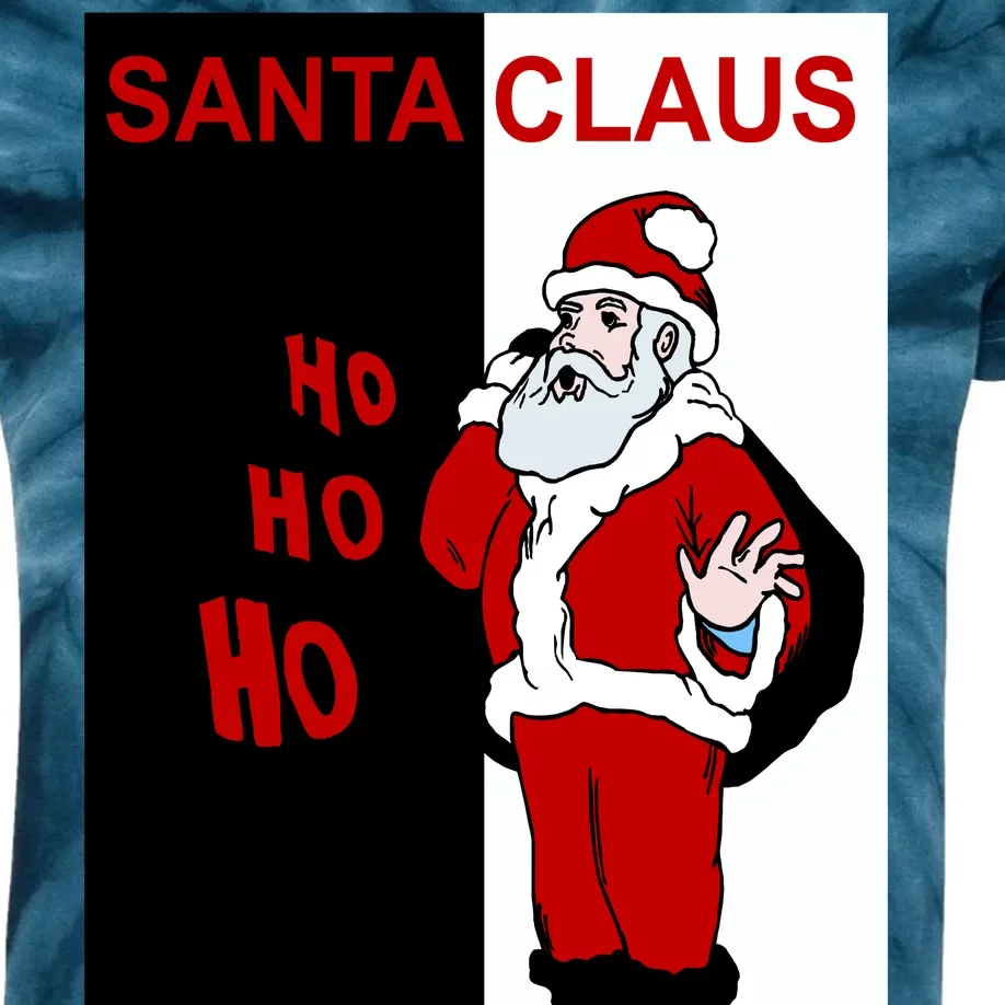 Santa Claus Gangster Ho Ho Ho Kids Tie-Dye T-Shirt