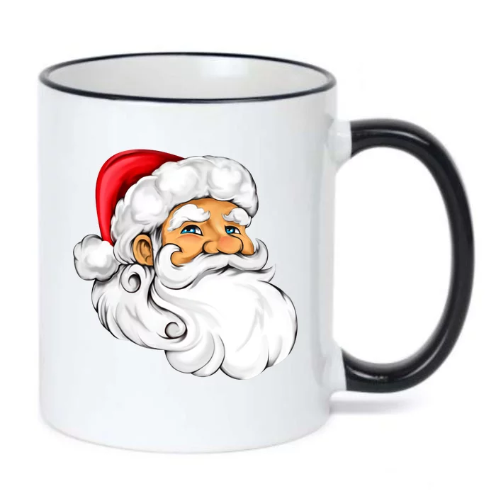 Santa Claus Head Black Color Changing Mug