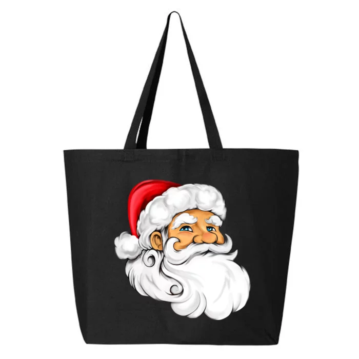 Santa Claus Head 25L Jumbo Tote