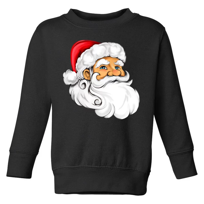 Santa Claus Head Toddler Sweatshirt