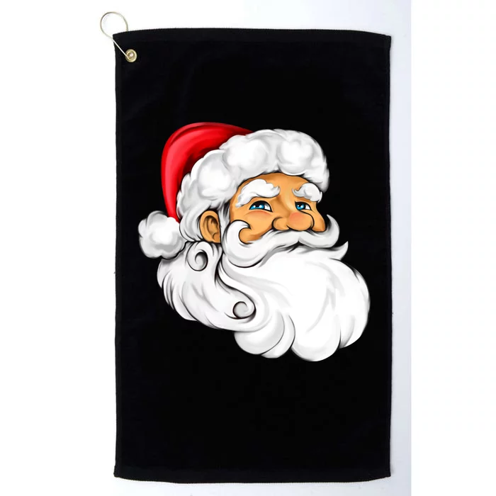 Santa Claus Head Platinum Collection Golf Towel