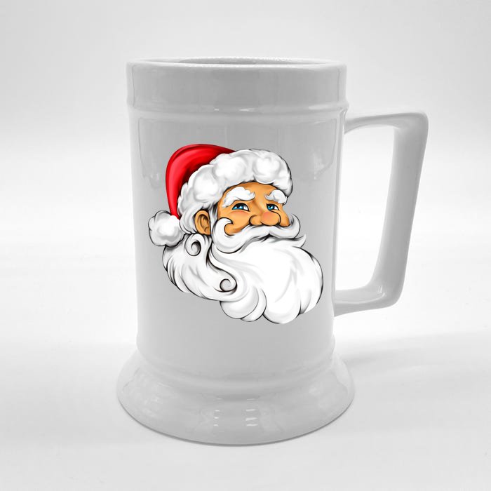 Santa Claus Head Front & Back Beer Stein