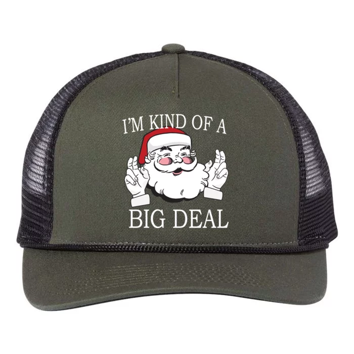 Santa Claus I'm Kind of A Big Deal Retro Rope Trucker Hat Cap