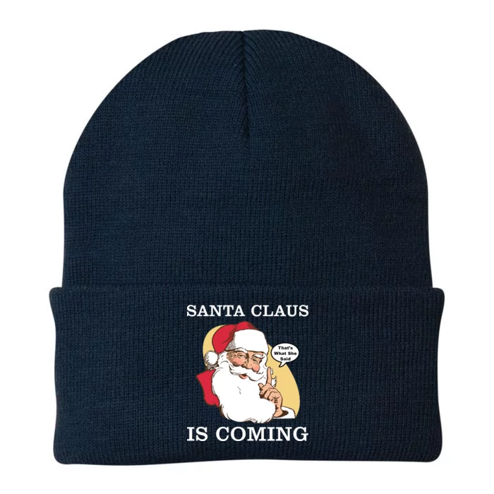 Santa Claus Is Coming That's What She Said Knit Cap Winter Beanie