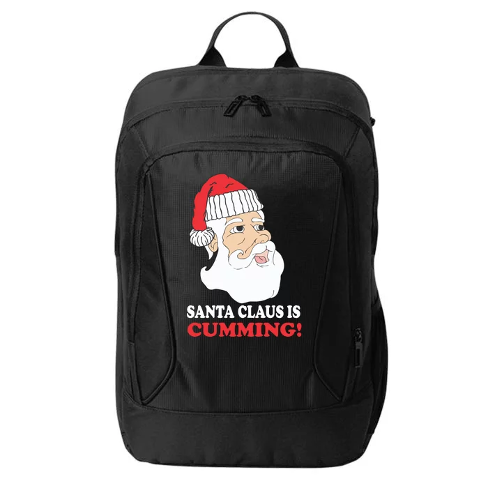 Santa Claus Is Cumming Dirty Humor City Backpack