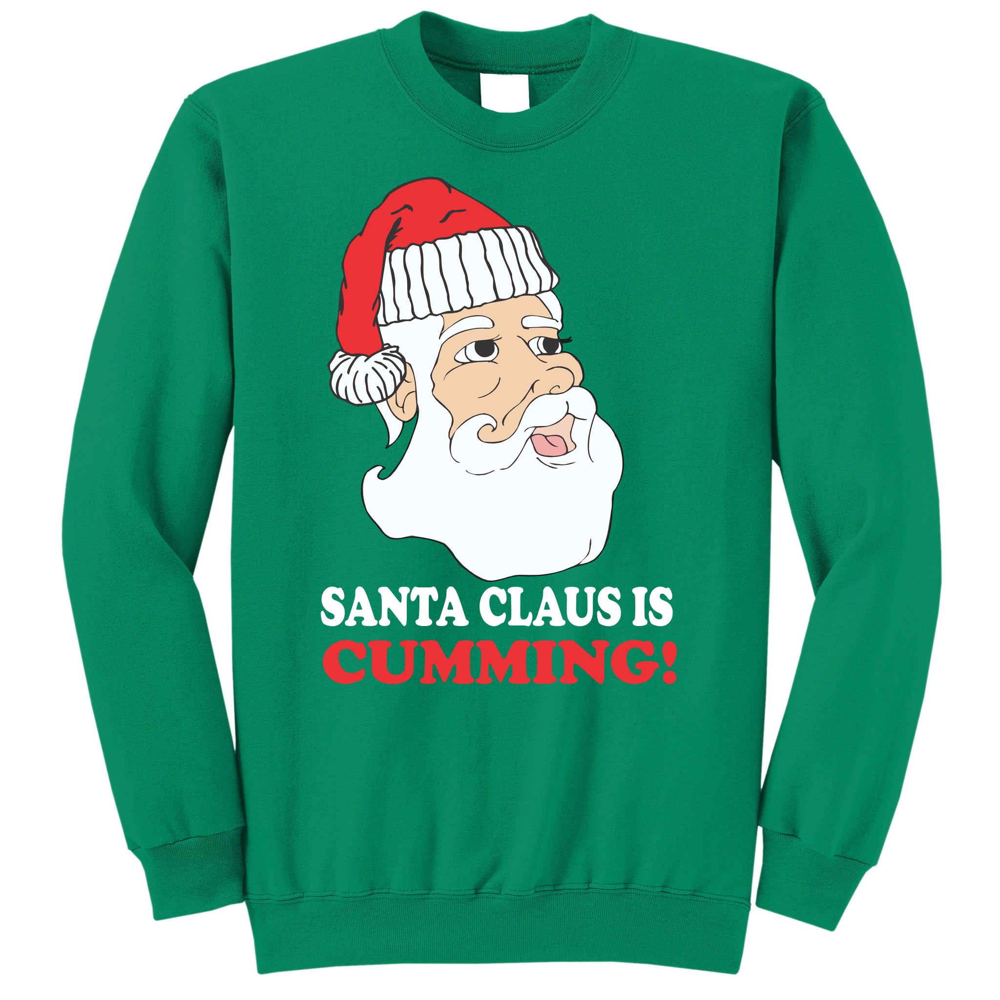 Santa claus is cumming